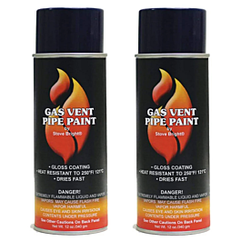 Forrest 64 - E  Series  Gas  Vent  Pipe  Paint Inferno Red (Pack of 2)