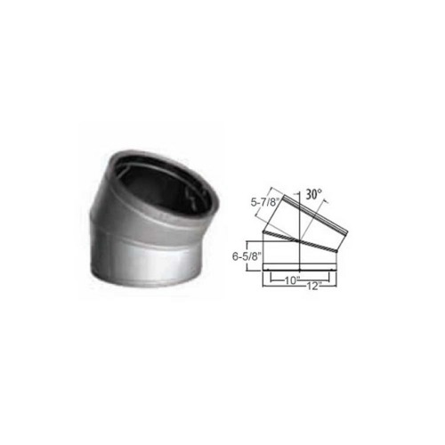 Duravent 10DT-E30SS 30 Degree Elbow - Stainless Steel