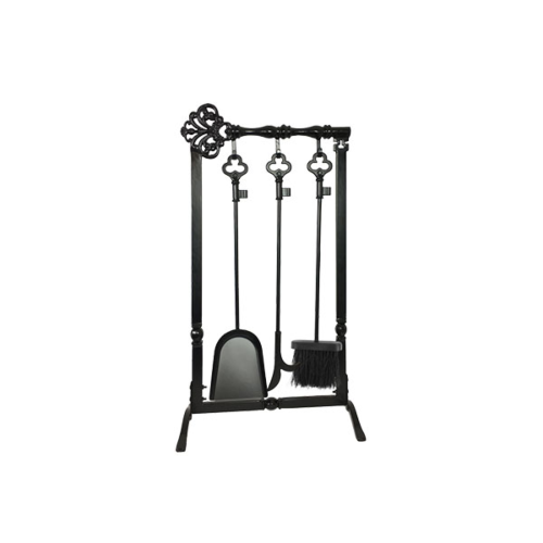 Dagan Fireset 4Pc.  - Black Cast Irn