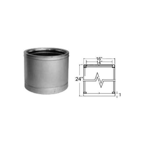Duravent 14DT-24SS 24" Chimney Pipe - SS