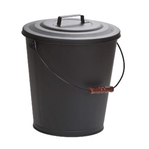 Dagan Ash Bucket w/Lid - Black