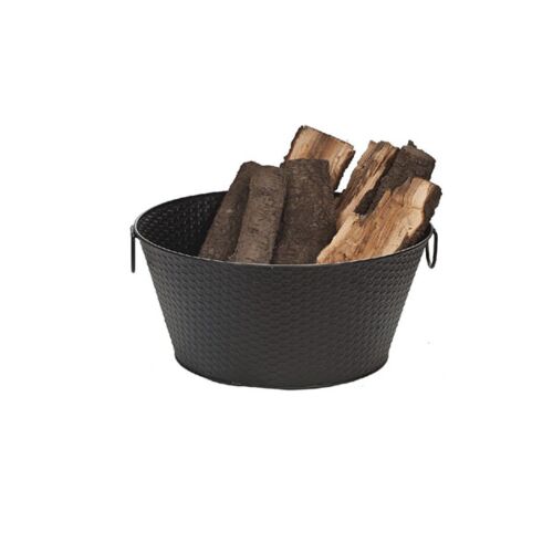 Dagan Log Bucket - Black