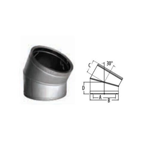 Duravent 16DT-E30SS 30 degree Elbow - SS