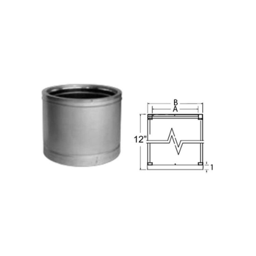 Duravent 20DT-12 12" Chimney Pipe - Galvanized