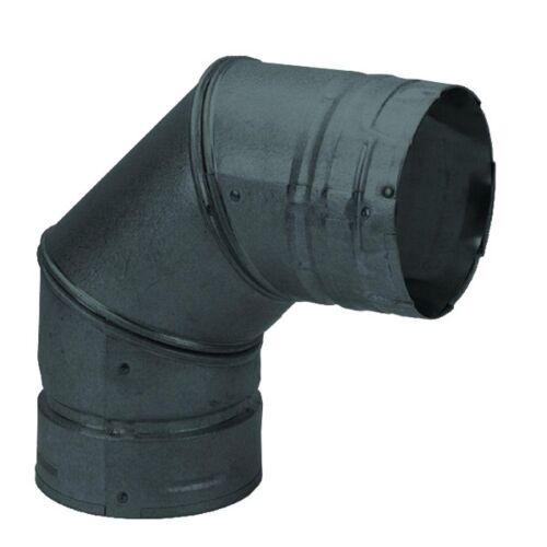 Duravent 3PVL-E90B PelletVent 90 degree Elbow - Black