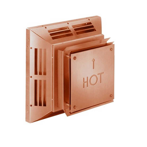 Duravent 46DVA-HC-C Square Horizontal Termination Cap (Copper)