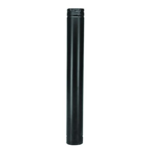 Duravent 4PVL-06B PelletVent 6" Straight Length Pipe - Black