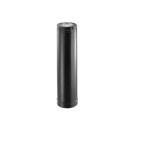 Duravent 4PVL-12B PelletVent 12" Straight Length Pipe - Black
