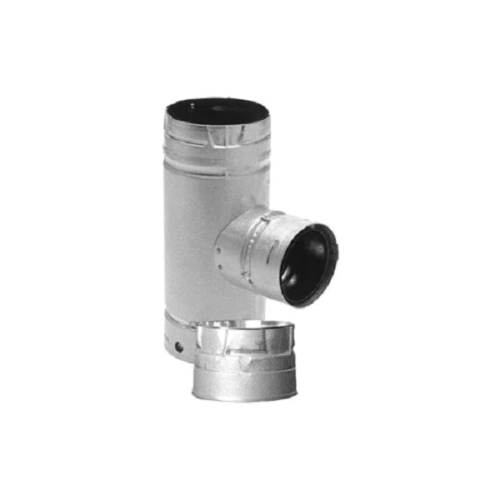 Duravent 4PVL-T3 PelletVent Increaser Tee w/Clean-out Tee Cap