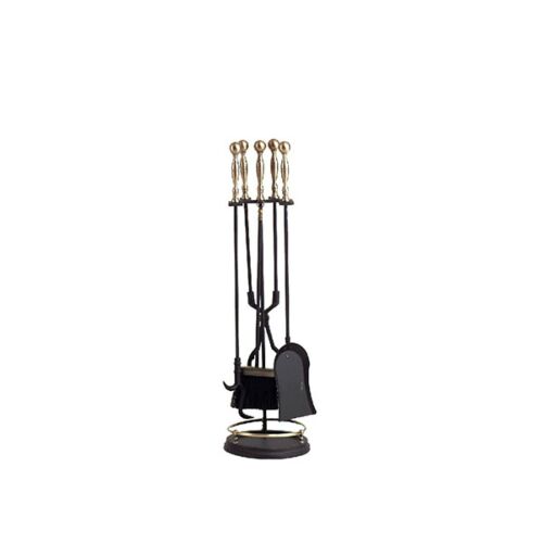 Dagan Fireset 5Pc.-Ant.Brass/Black