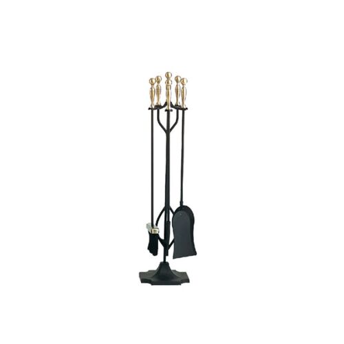 Dagan Fireset 5Pc.-Ant.Brass/Black