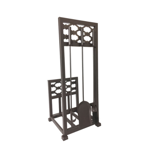 Dagan Log Rack w/Tools - Bronze