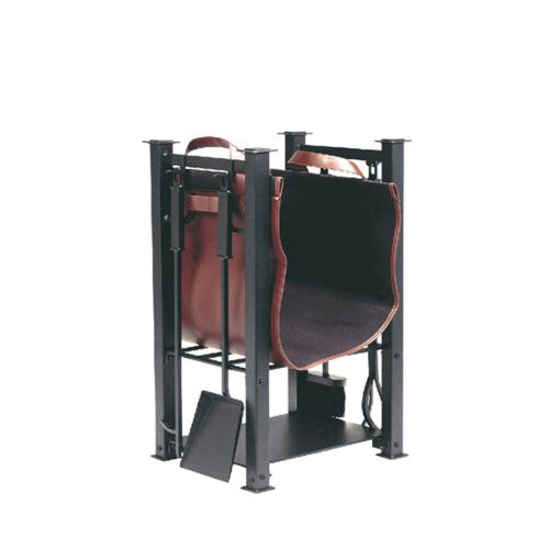 Dagan Log Rack w/Tools - Black