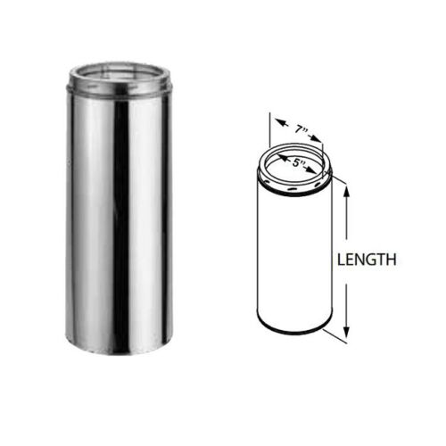 Duravent 5DT-09SS 9" Chimney Pipe - SS