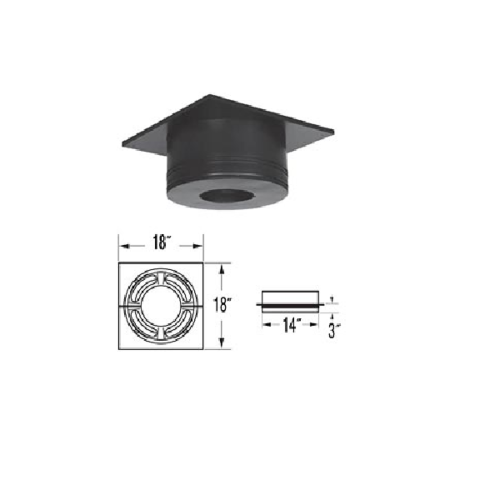 Duravent 6DP-RCS Round Ceiling Support Box