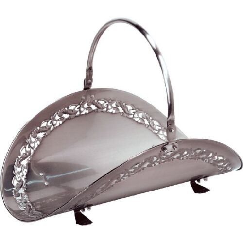 Dagan Wood Basket - Pewter