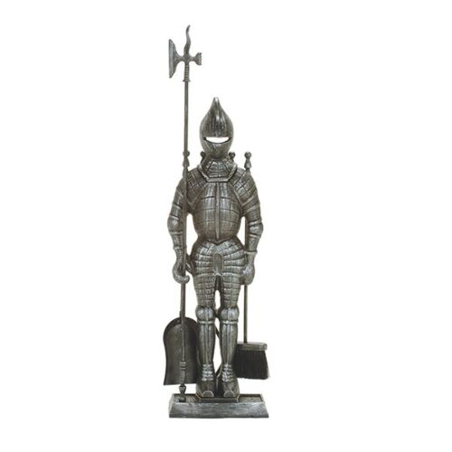 Dagan Knight Fireset-Pewter 44"H