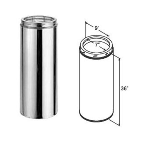 Duravent 7DT-36 36" Chimney Pipe - GA