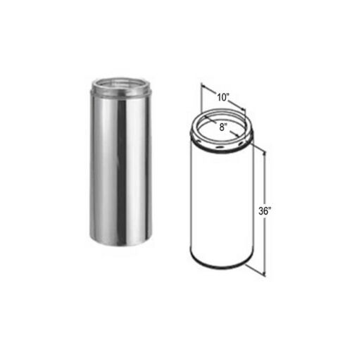 Duravent 7DT-36SS 36" Chimney Pipe - SS