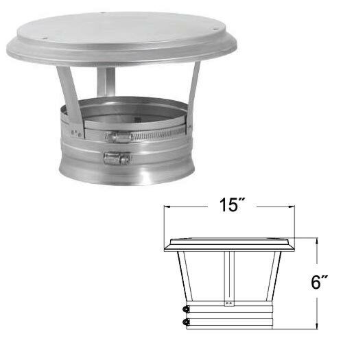 Duravent 8DLR-VC 8" Vertical Cap