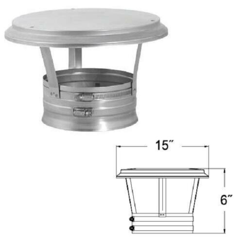 Duravent 8DLR-VCO 8" Oval Vertical Cap