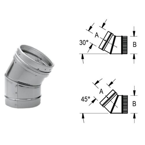 DuraLiner 45 degree Elbow-SS