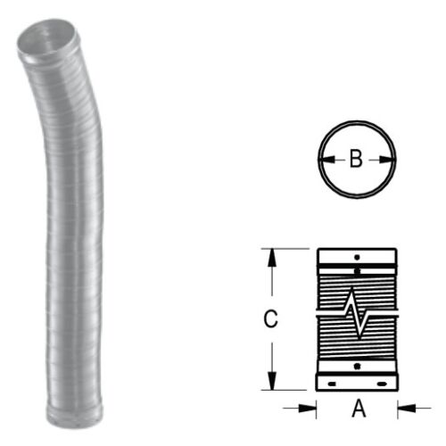 DuraLiner 60" Round Flex Pipe