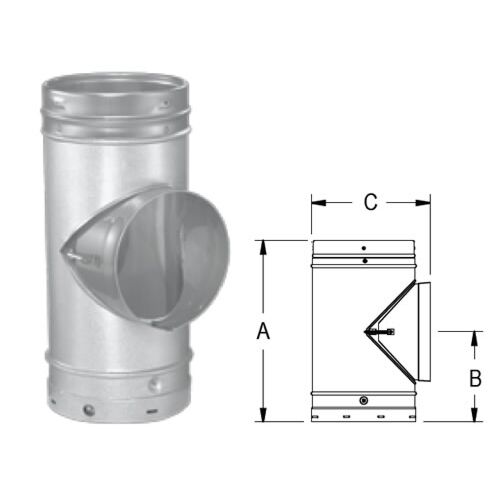 DuraLiner Round Tee with Removable Branch