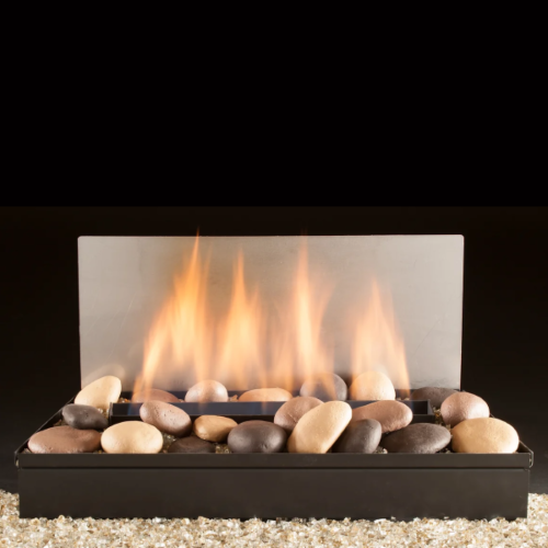 Full Pan Burner for Blazing River Stones with Variable Remote