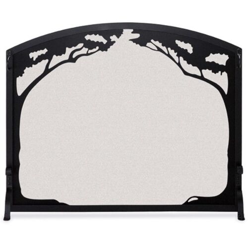 Grand Oak Single Panel Fireplace Screen main