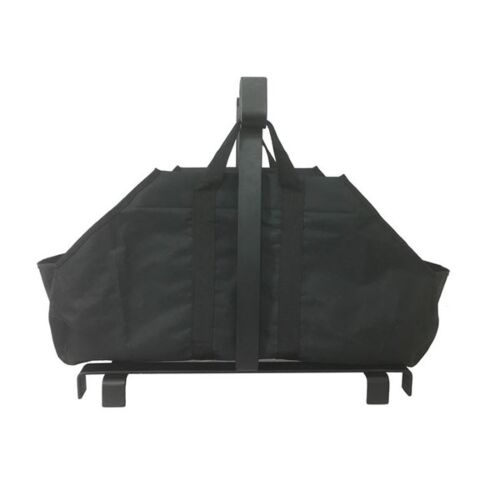 Dagan Log Holder w/Car. Blk WI