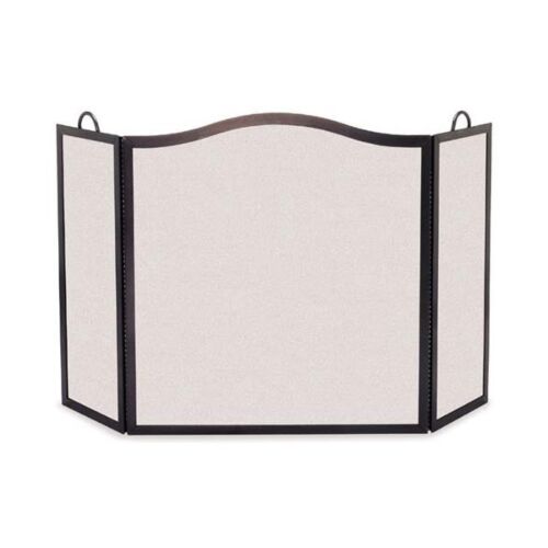 Pilgrim CamelbackArch 3 Panel Black Fireplace Screen 46x325 main