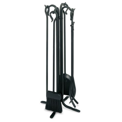 Pilgrim Forged Hearth Tool Set Flat Black Finish main