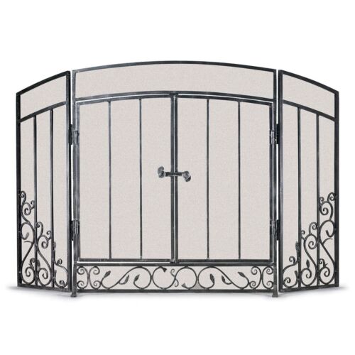 Pilgrim Renaissance 3 Fold Fireplace Screen Brushed Bronze main