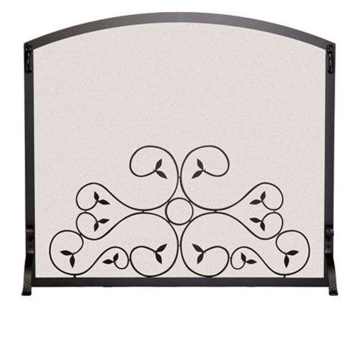 Pilgrim Applique Scroll Fireplace Screen - 44" x 34 1/4"