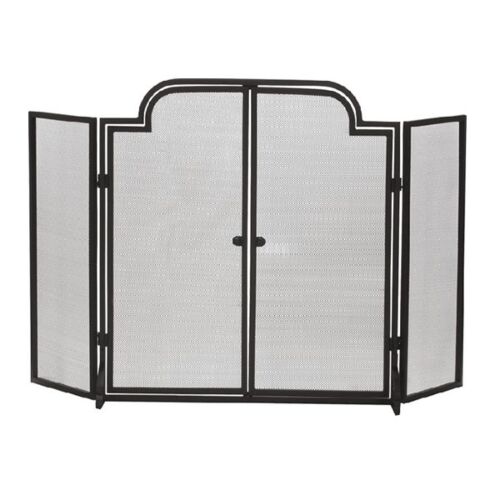 Dagan Screen 3Fold w/Doors - Blk