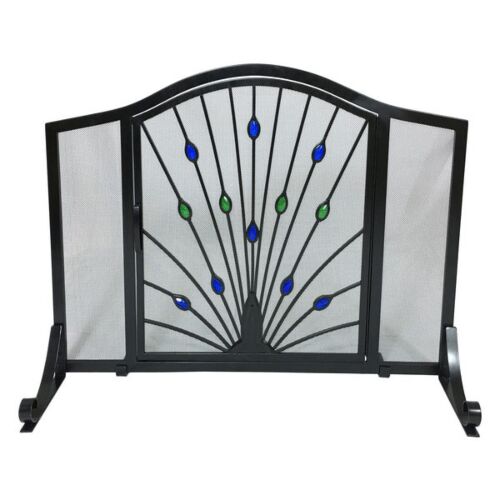 Dagan Panel Screen-Blk/Peacock