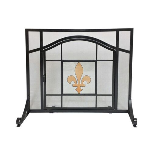 Dagan Panel Scrn-Blk/Fleur De Lis
