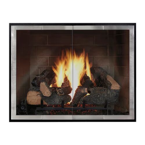 Design Specialties - The Slim Moderne Masonry & ZC Custom Fireplace Doors