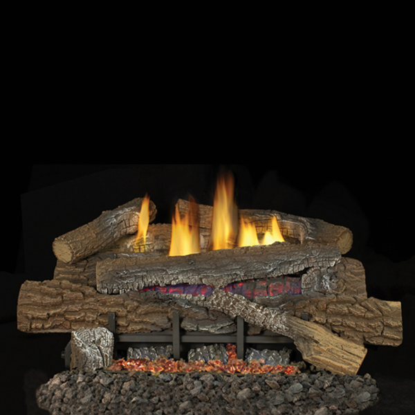 Superior Boulder Mountain Ventless Gas Log Set - 18", 24", 30"