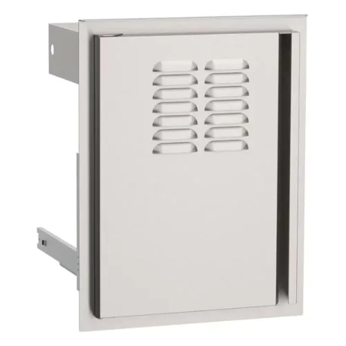 American Outdoor Grill 20" x 14" Vertical Door with Tank Tray with Louvers - Left Hinge
