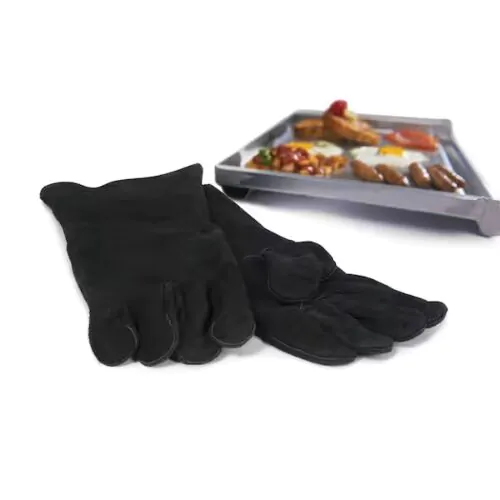 Black Leather Bbq Gloves