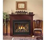 Standard Cabinet Mantel with Base - Dark Oak