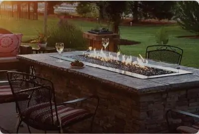Inside A Gas Fire Pit