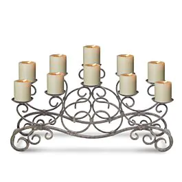 Pilgrim Distressed Bronze Brighton Candelabra