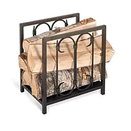 Pilgrim Iron Gate Indoor Firewood Rack - Burnished Black