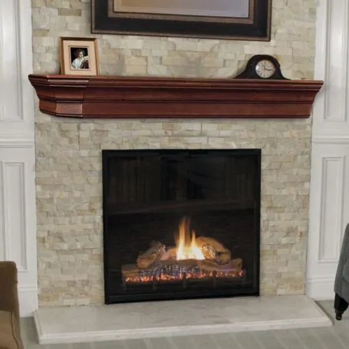 Pearl Lindon Mantel Shelf - Cherry Finish