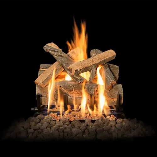 Grand Canyon 24" 2-Vented Burners Gas Logs with Battery Electronic with Remote System
