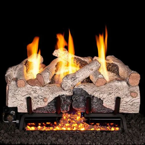 Peterson Real Fyre Charred Alpine Birch Outdoor Ventless Gas Log Set