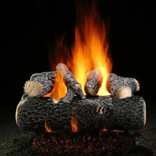 Hargrove Grand Oak See Through Vented Gas Log Set
